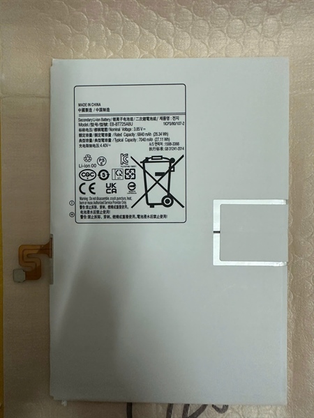 Pin thay thế EB-BT725ABU cho Tab S5e SM-T720 kèm bộ sửa và keo.