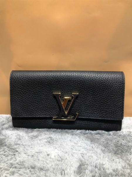 Ví LV đen lòng hồng (A-T) KG+