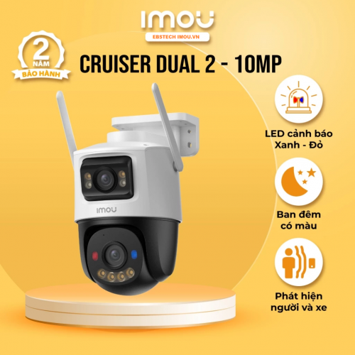 Camera Wifi ngoài trời Xoay 360 Imou IPC-S7XEP-10M0WED