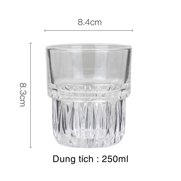 Cốc thuỷ tinh dung tích 250ml