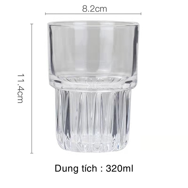 Cốc thuỷ tinh dung tích 320ml