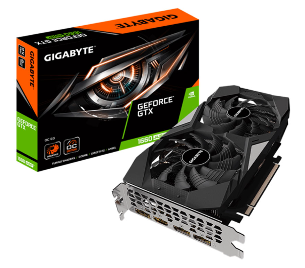 VGA Gigabyte GTX 1660 OC-6G (6GB GDDR6, 192-bit, HDMI+DP, 1x8-pin)