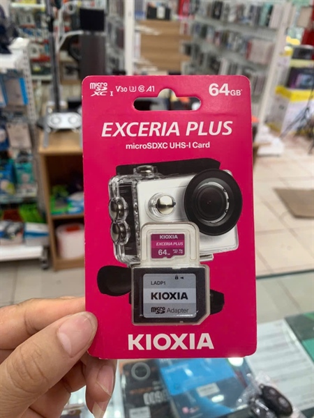 Thẻ nhớ KIOXIA EXCERIA PLUS microSD 64GB 100mb