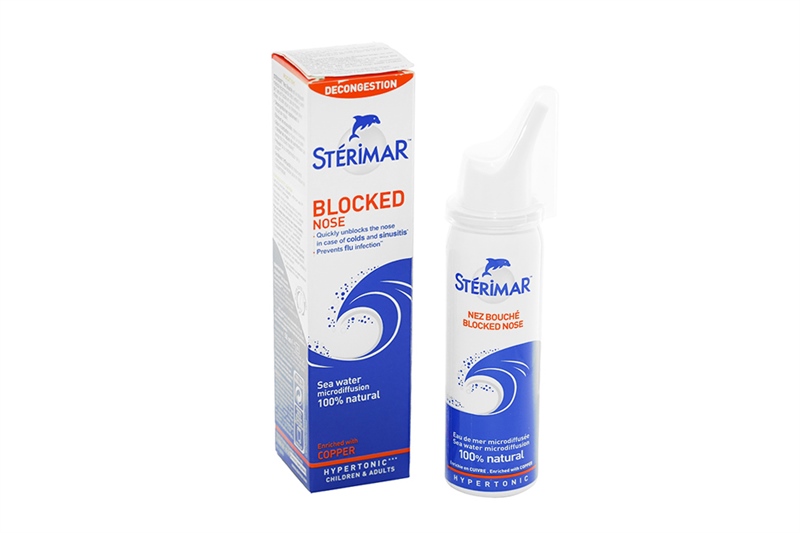 Dung dịch xịt mũi Sterimar Blocked nose France ( hỗ trợ giảm viêm mũi ) - 50ml