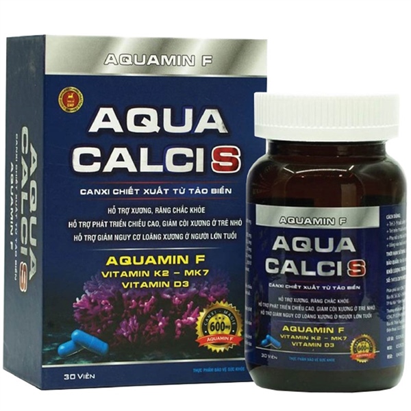 Viên uống Aqua calci S (Lọ*30viên) - Tùng Lộc