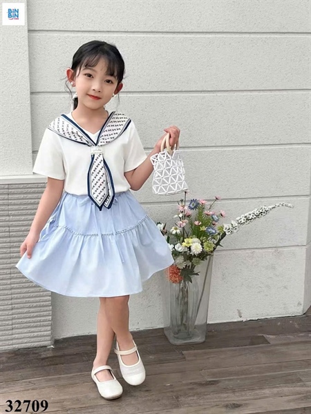 Set áo choàng khăn + Cv xanh