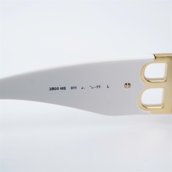 Kính Balenciaga đen gọng trắng BB0096S 011 (51-18-130) KG+