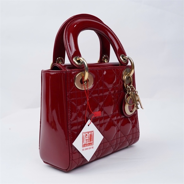 Túi Dior Lady đỏ (17-BO-1107) szmini (BMC) KG+