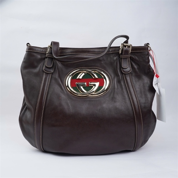 Túi GG Tote nâu (162886-492783) sz38 (A-T) KG+