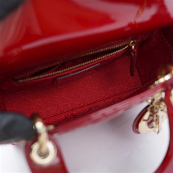 Túi Dior Lady đỏ (17-BO-1107) szmini (BMC) KG+