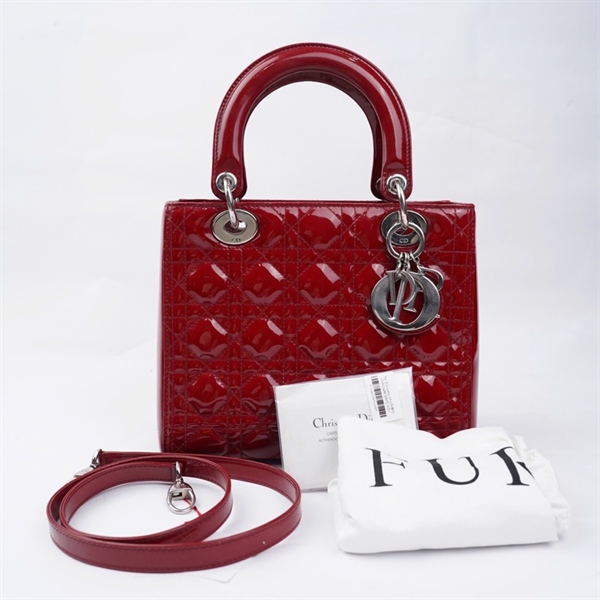 Túi Dior Lady đỏ (16-BO-0134) szM (BMC) KG+