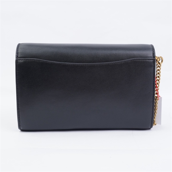 Túi Coach đeo chéo đen pha nâu (K2481-86094) sz20 KG+