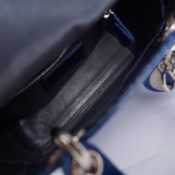 Túi Dior Lady xanh (17-BO-0136) szMini (MV) KG+