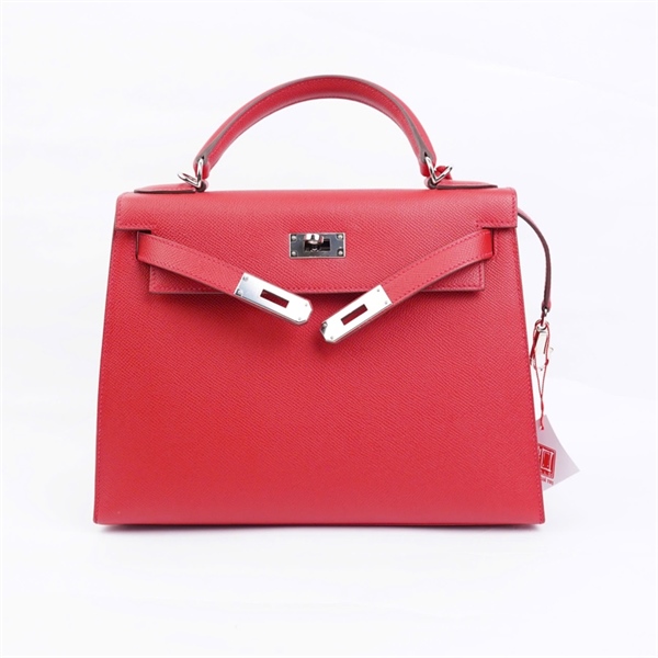 Túi Hermes Kelly đỏ sz29 (MV) KG+