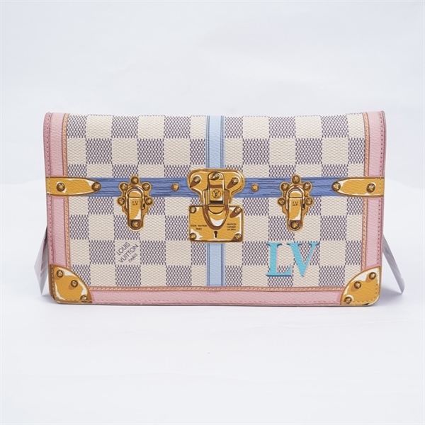Túi LV đeo chéo ô vuông hồng in hình (UB1108) (MV) KG+