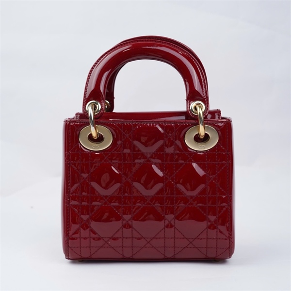 Túi Dior Lady đỏ (17-BO-1107) szmini (BMC) KG+