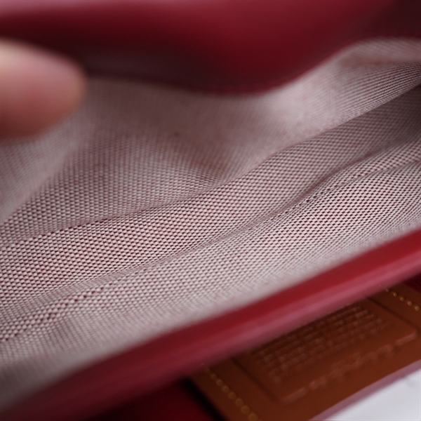 Túi Coach đeo chéo đỏ sz20 KG+