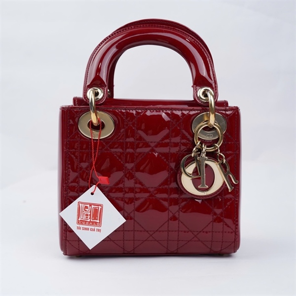 Túi Dior Lady đỏ (17-BO-1107) szmini (BMC) KG+
