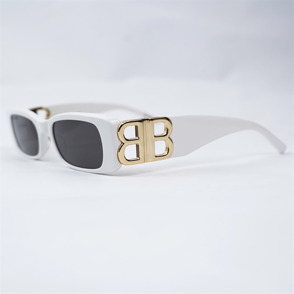 Kính Balenciaga đen gọng trắng BB0096S 011 (51-18-130) KG+