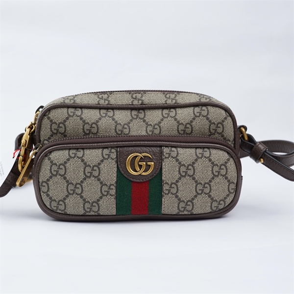 Túi GG đeo chéo xám (722557-2149) sz18 +