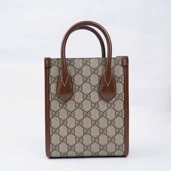 Túi GG Tote xám (671628-325040) sz16 (BMC) KG+