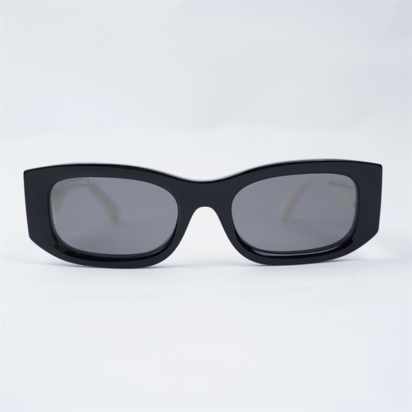 Kính Chanel đen gọng trắng CH5525 1656T8 (52-10-140) KG+