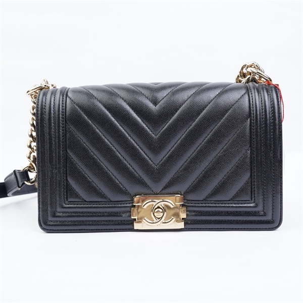 Túi Chanel Boy đen (PTPL7L7K) sz25 (MV) KG+