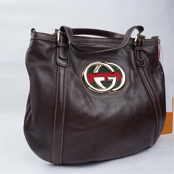 Túi GG Tote nâu (162886-492783) sz38 (A-T) KG+