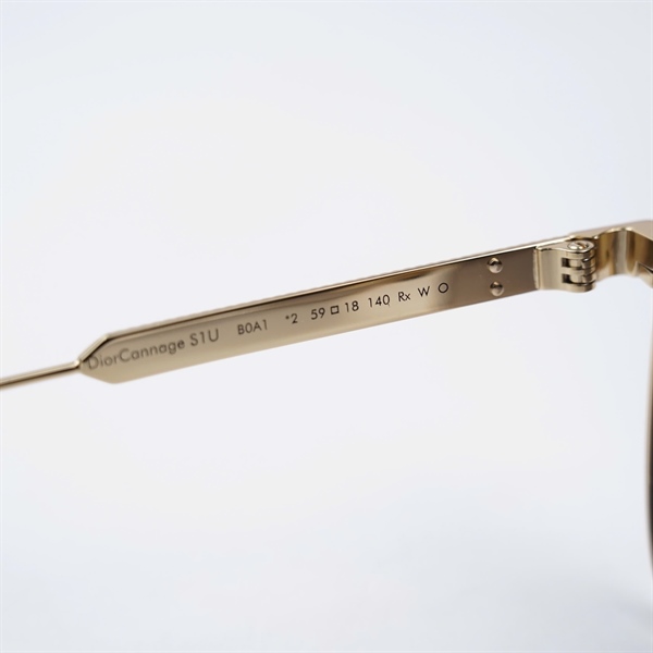Kính Dior nâu gọng vàng Dior Cannage S1U B0A1 (59-18-140) KG+