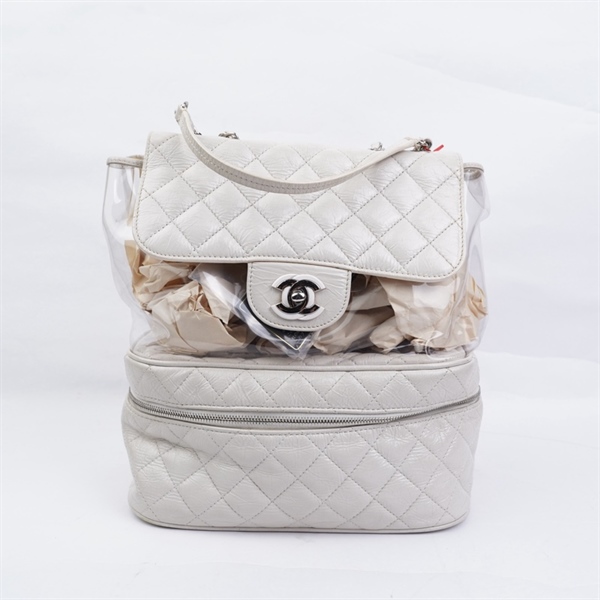 Túi Chanel đeo chéo trắng (25872049) sz26 (MV) KG+