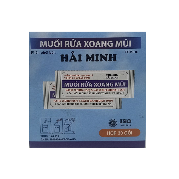Muối rửa xoang mũi (H*30gói + 1chai 180ml) - PP Hải Minh