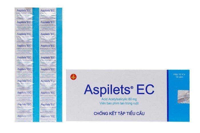 Thuốc Aspilets EC 80mg (Hộp 10vỉ x 10viên) - CTTNHH United International Pharma