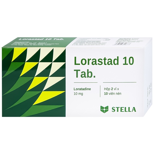 Thuốc Lorastad 10 Tab (Loratadine 10mg) - CTTNHH LD Stellapharm - Chi nhánh 1 - Điều trị dị ứng, nổi mè đay...(Hộp 2vỉ x 10viên) 2