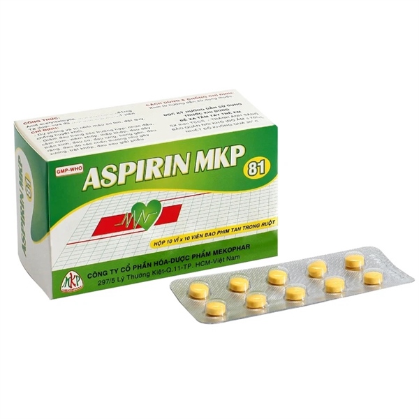 Thuốc Aspirin MKP 81 (H*10vỉ*10viên) - Mekophar