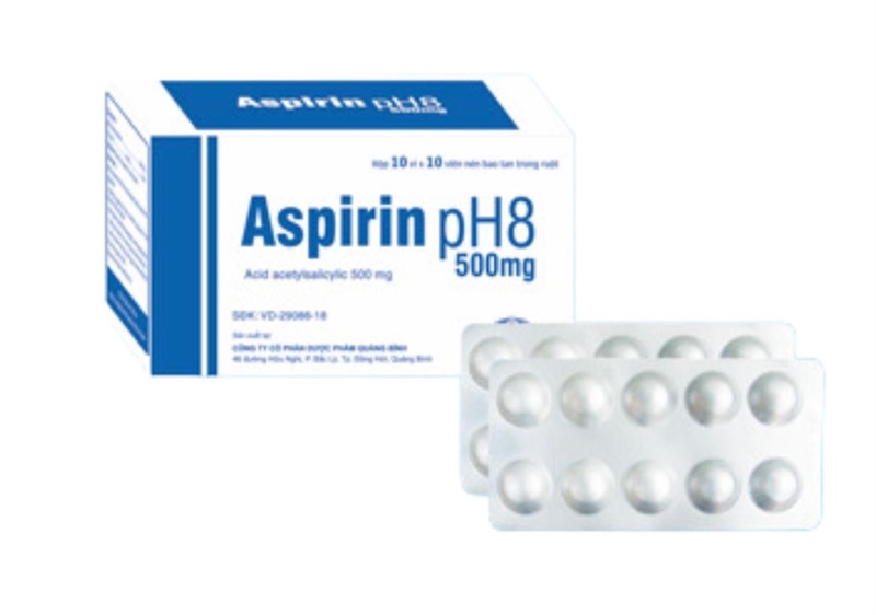 Thuốc Aspirin PH8 500mg (H*10vỉ*10viên) - Quảng Bình