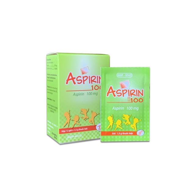 Thuốc Aspirin 100 (Hộp 12gói x 1,5g) - CTCPDP Trường Thọ