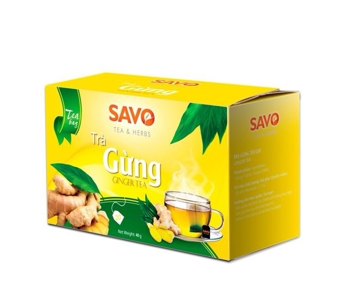 TRà gừng túi lọc savo 20g/hộp