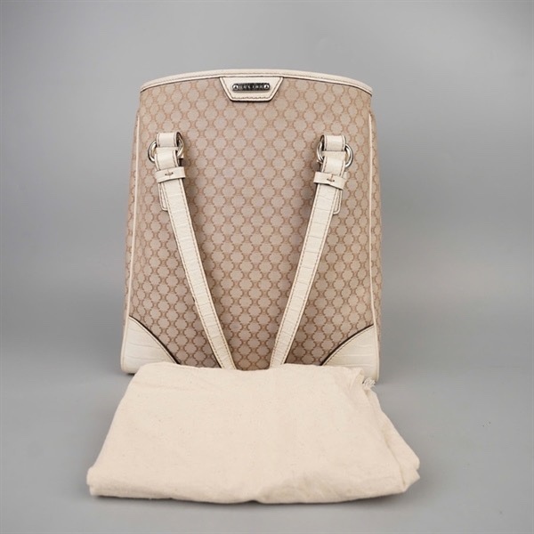 Túi Celine tote trắng có lót form sz27 KG+