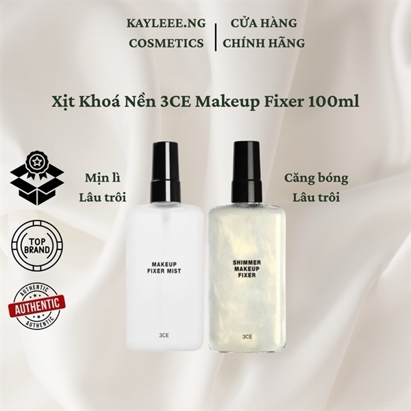 Xịt Khóa Nền 3CE Make Up Fixer Mist 100ml
