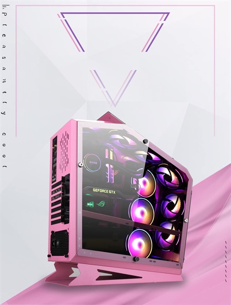 [GIẢM 200K] Vỏ case Sama TG-05 Pink (Tặng kèm Pack 3 Fan Sama ARGB)