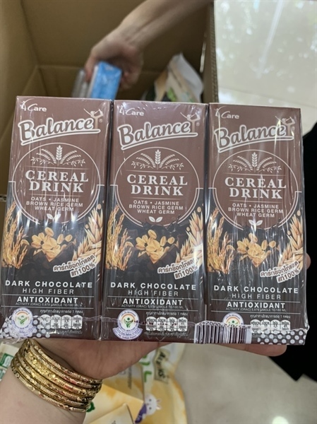 Sữa ngũ cốc Socola 4CARE Balance 180ml 3 hop