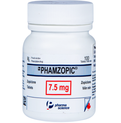 Phamzopic (Zopiclone 7,5mg) (Lọ*100viên) - Canada