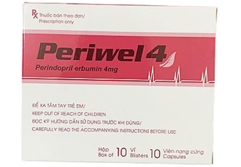 Periwel 4 (Peridopril erbumin 4mg) (H*10vỉ*10viên) thuốc điều trị tăng huyết áp - DP Hà Tây