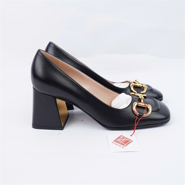 Giày GG đen cao 7p sz37.5 (BQ) KG+