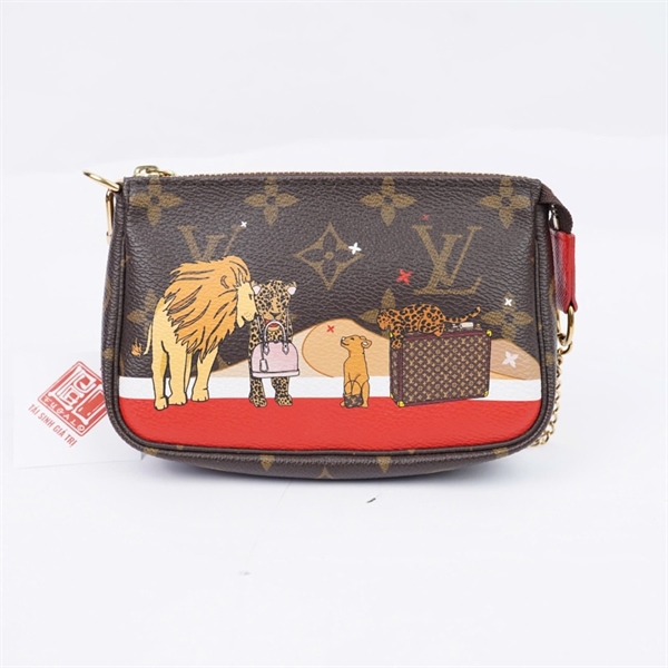 Túi LV hoa nâu in hình sư tử (SF4178) sz14 (LU)+