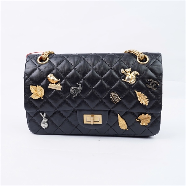 Túi Chanel Charm đen (26652119) sz24 (LU)+