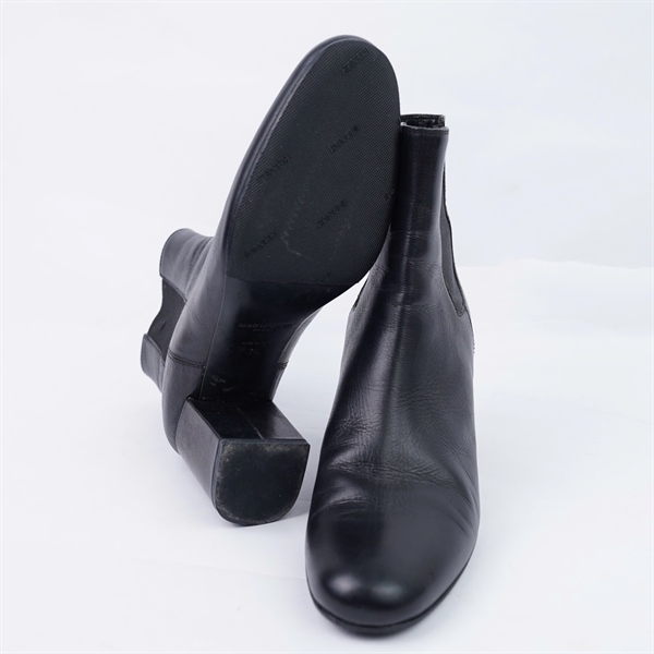 Giày YLS boot đen cao 6p sz36 (BQ) KG+
