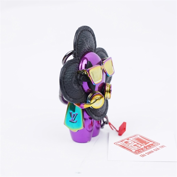 Charm LV tím hoa đen (LU)+