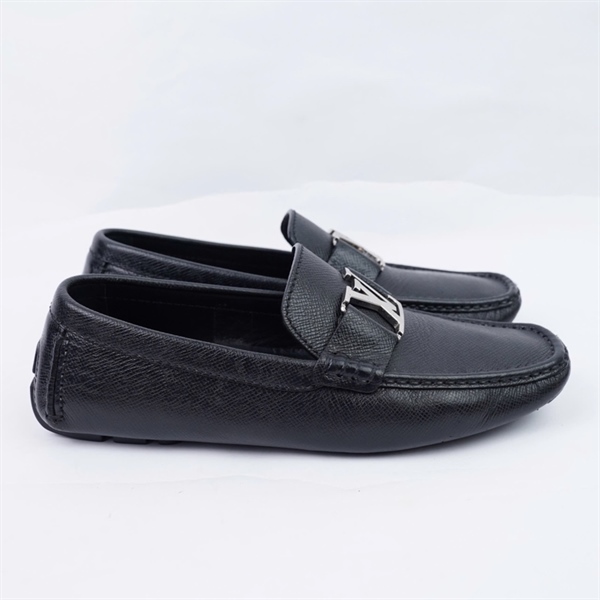 Giày LV đen logo bạc sz7 (UK) (BQ) KG+