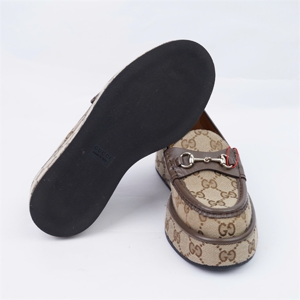 Giày GG xám cao 5p sz35 (BQ) KG+